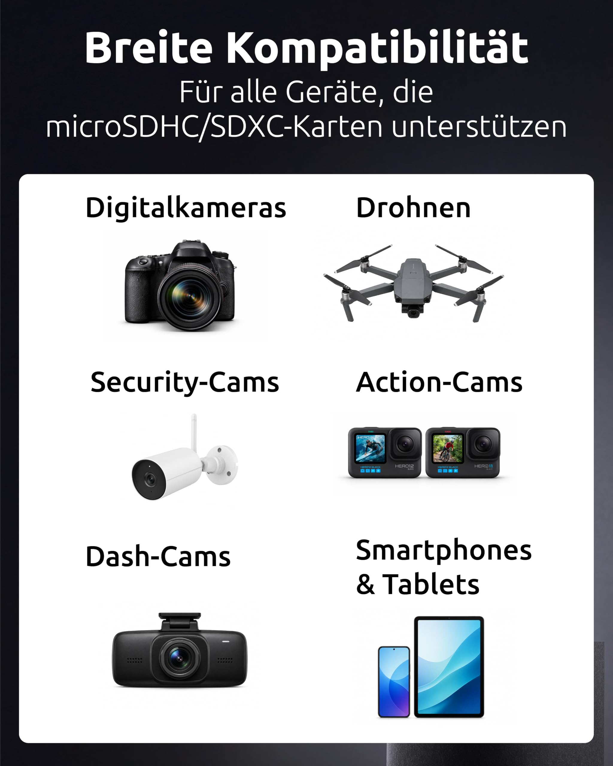 Intenso Professional microSDHC 512GB Clase 10 UHS-I, U3, V30 Tarjeta de Memoria con Adaptador SD, para grabaciones 4K, GoPro, Insta 360, dji, Osmo, Steam Deck, dron, cámara de acción, Negro