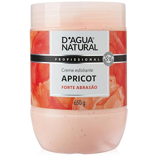 D Agua Natural - Esfoliante Corporal D Agua Natural 650Gr Apricot Forte Abrasao