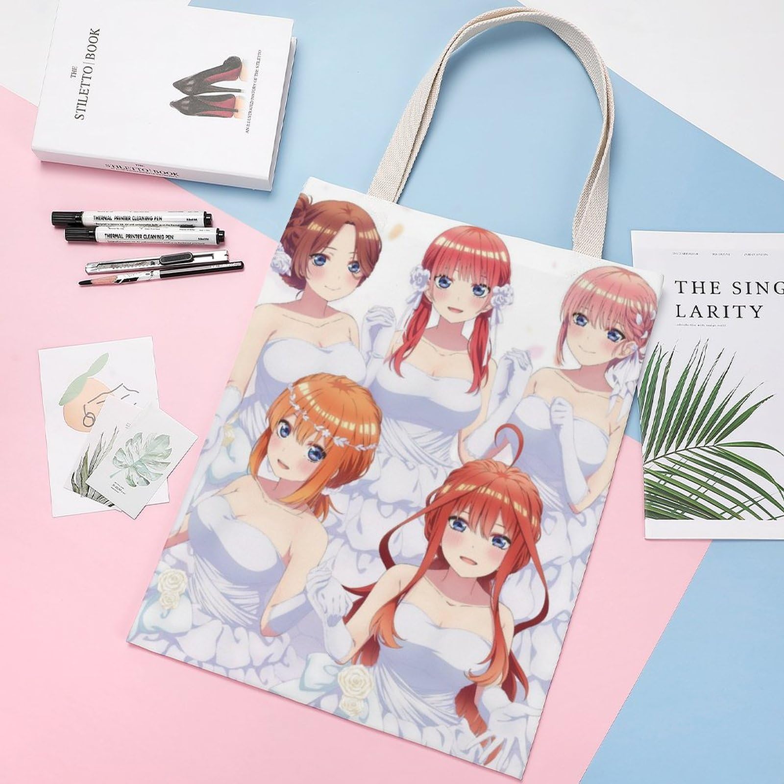 Amazon.co.jp: 五等分の花嫁 トートバッグ キャンバス 大容量 A4 