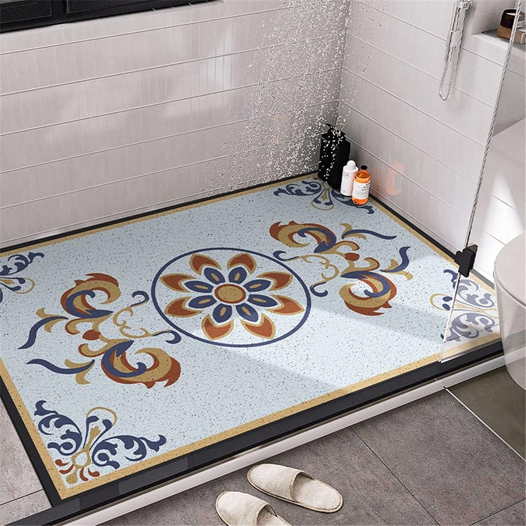 HBJWOV Bathroom Non-Slip mats, Toilet Floor, Carpets, Door, Household Showers, Anti-Fall Bath(60 * 90cm)