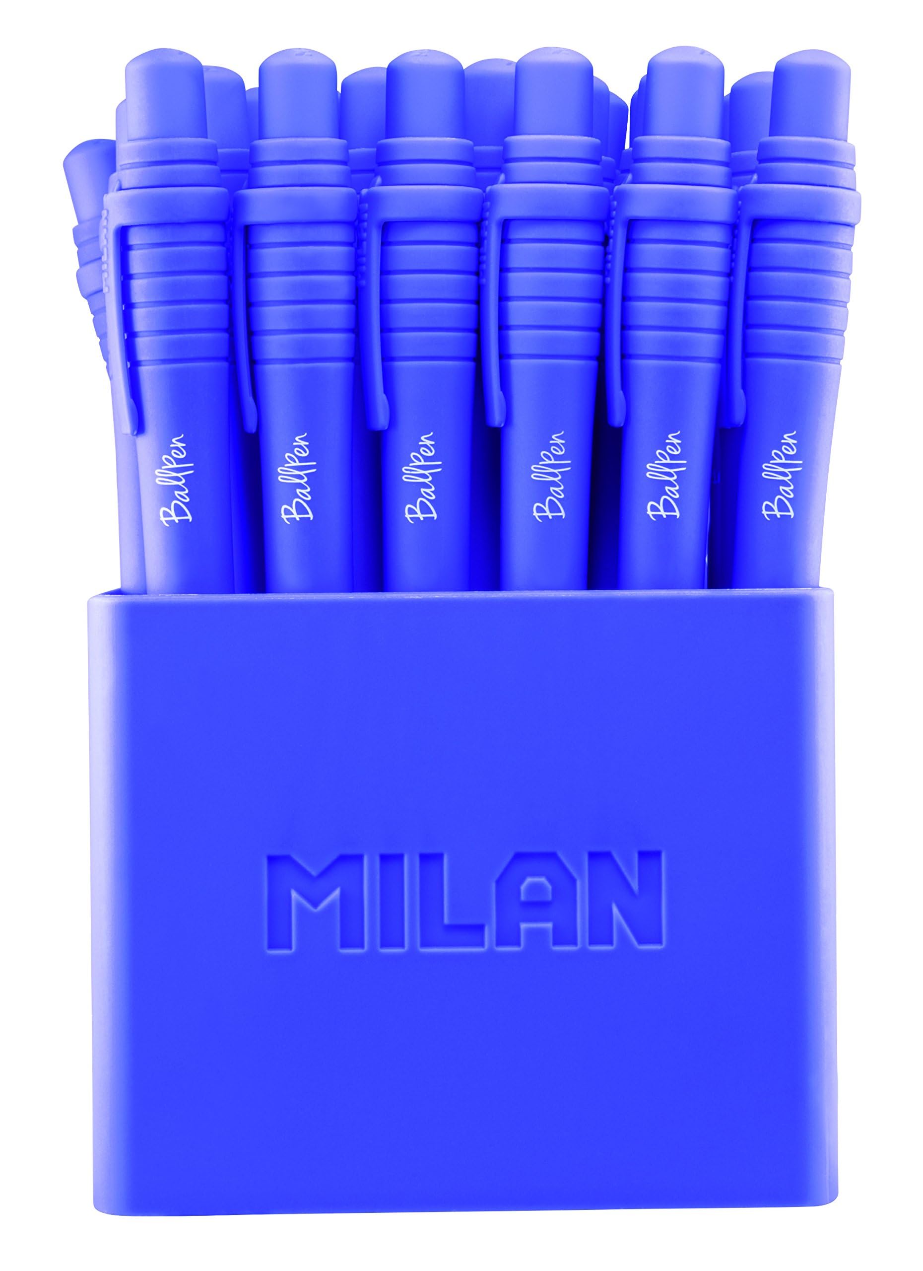 A.C. Milan Bote 40 bolígrafos Mini P1 Touch azules, white