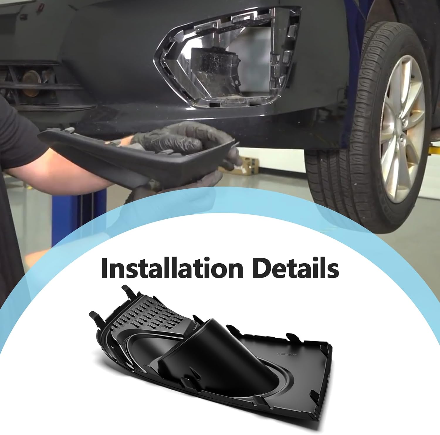 1 Pair Fog Light Bezel Cover Front Bumper Replacement Compatible with Impreza Wrx STi 2011 2012 Replaces 57731FG290VW 57731FG300VW 57731FG290 57731FG300