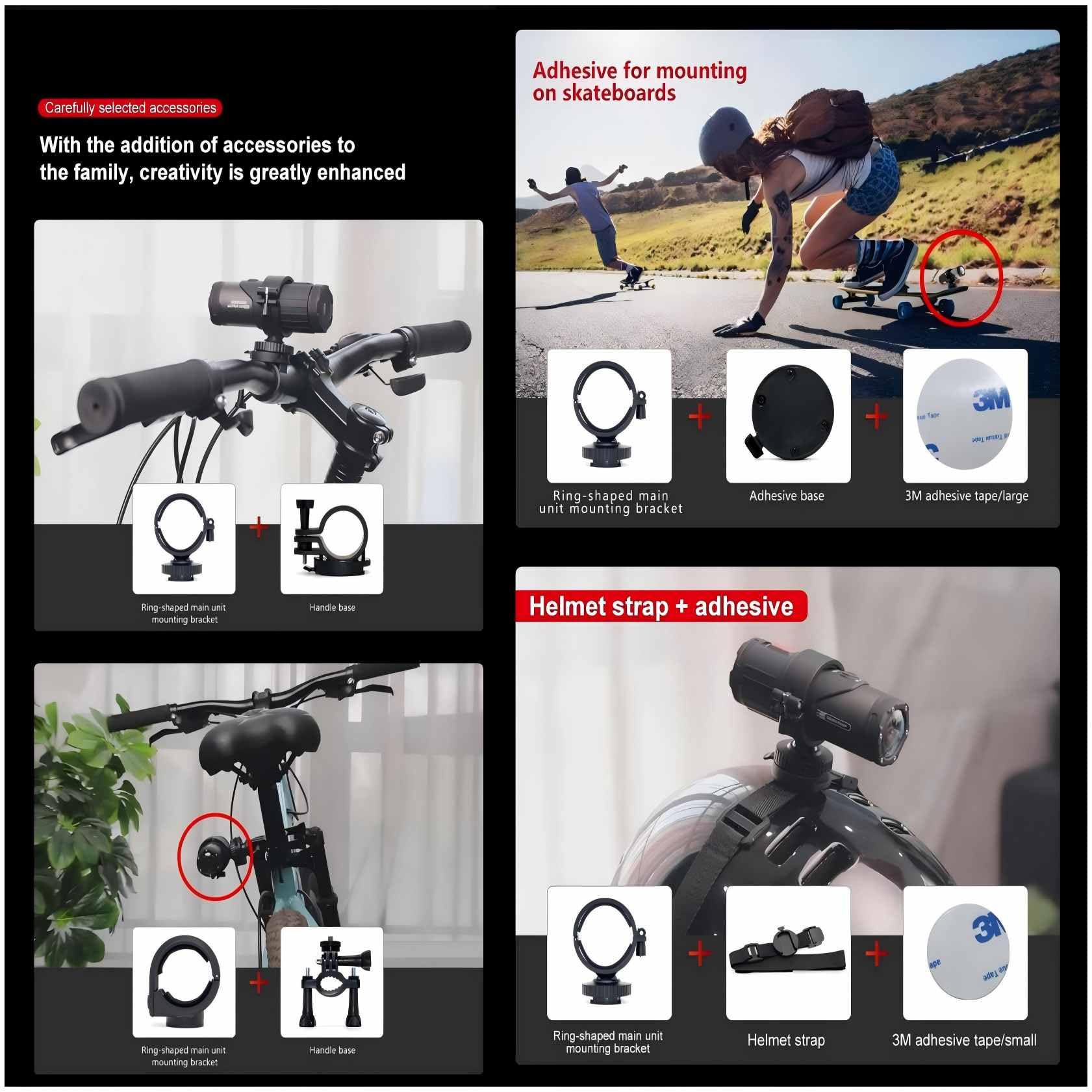 S20+ Caméra d'action 4K 30FPS 16MP