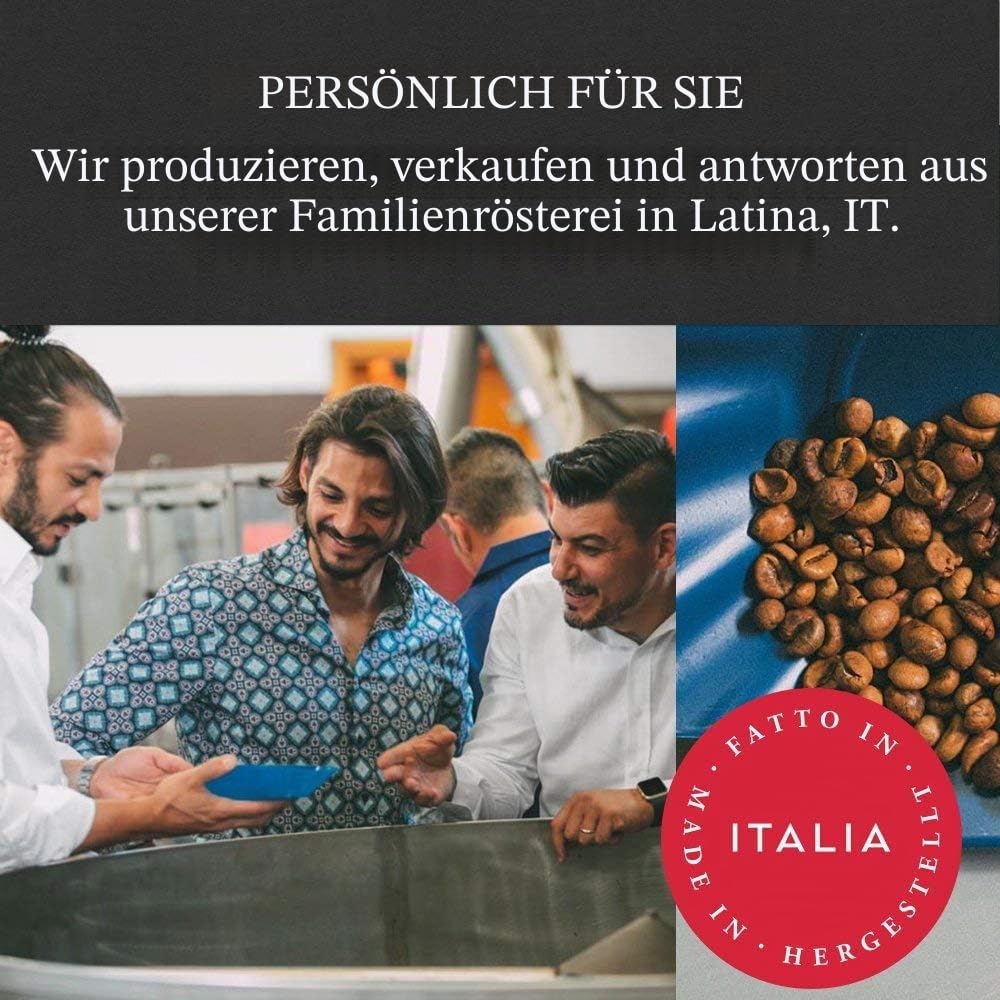 O'CCAFFÈ – Crema e Aroma 100% Arabica Kaffee | 3 x 1 kg ganze Kaffeebohnen | extra langsame Trommelröstung aus italienischem Familienbetrieb