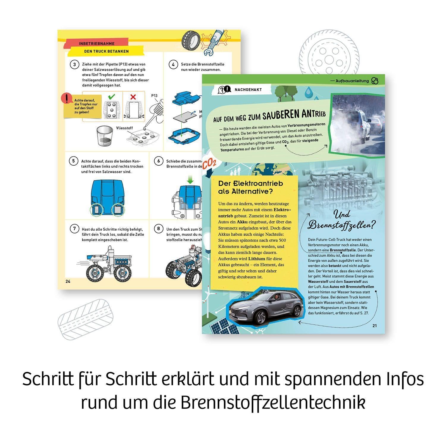 Kosmos 620745 Future Cell-Truck, scopri la Tecnologia innovativa delle Celle a combustibile Kit per Fuoristrada Giocattolo con energia priva di emissioni, Scatola per esperimenti per Bambini dagli 8