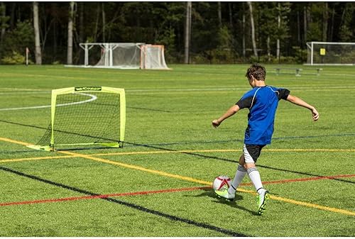 Miniatura 5 de Franklin Sports Blackhawk - Portería de fútbol en el patio trasero red portátil de fútbol para niños plegable para interiores y exteriores