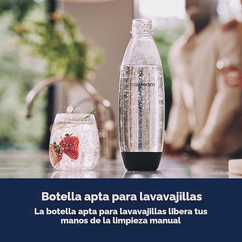 Miniatura 5 de SodaStream Terra - Paquete para hacer agua con gas en color negro, incluye 3 unidades de CO2 y botella de carbonatación