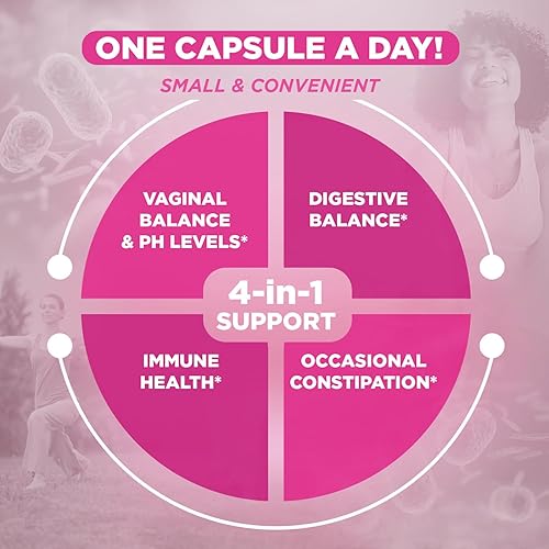 Miniatura 3 de Vital Planet - Vital Flora Probiótico diario para mujer, 60 mil millones de UFC, 60 cepas diversas, 7 prebióticos orgánicos, apoyo vaginal e