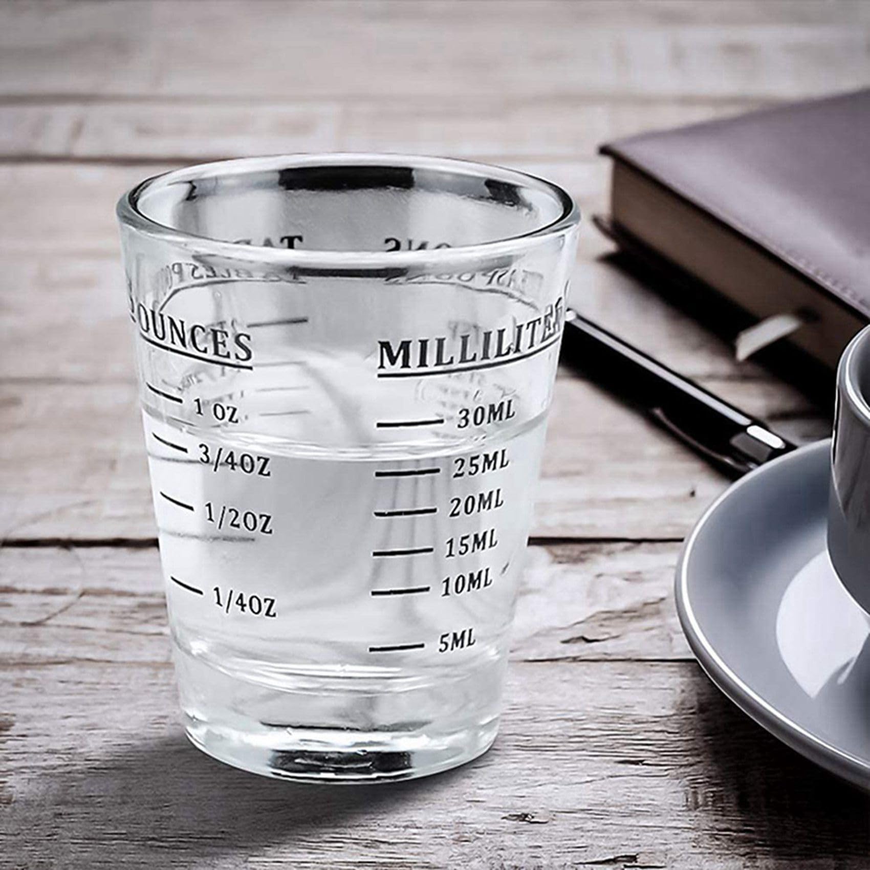 Lot de 18 verres à liqueur à expresso - Verre à vin lourd - 26 mesures incrémentales - 28,3 g, 6, 2 TB, 30 ml