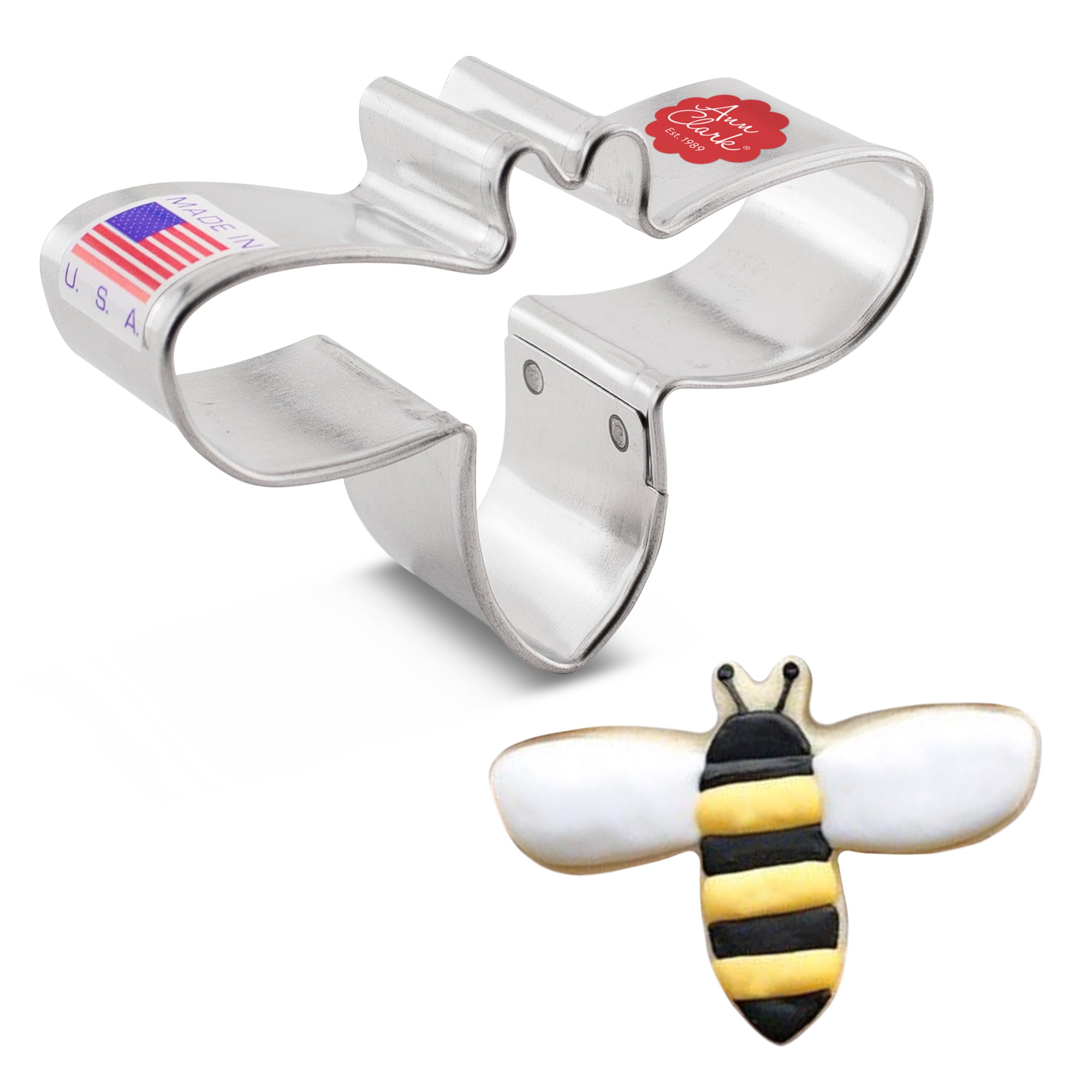 Ann Clark Cookie Cutters Bee Cookie Cutter 2.75" Made in USA