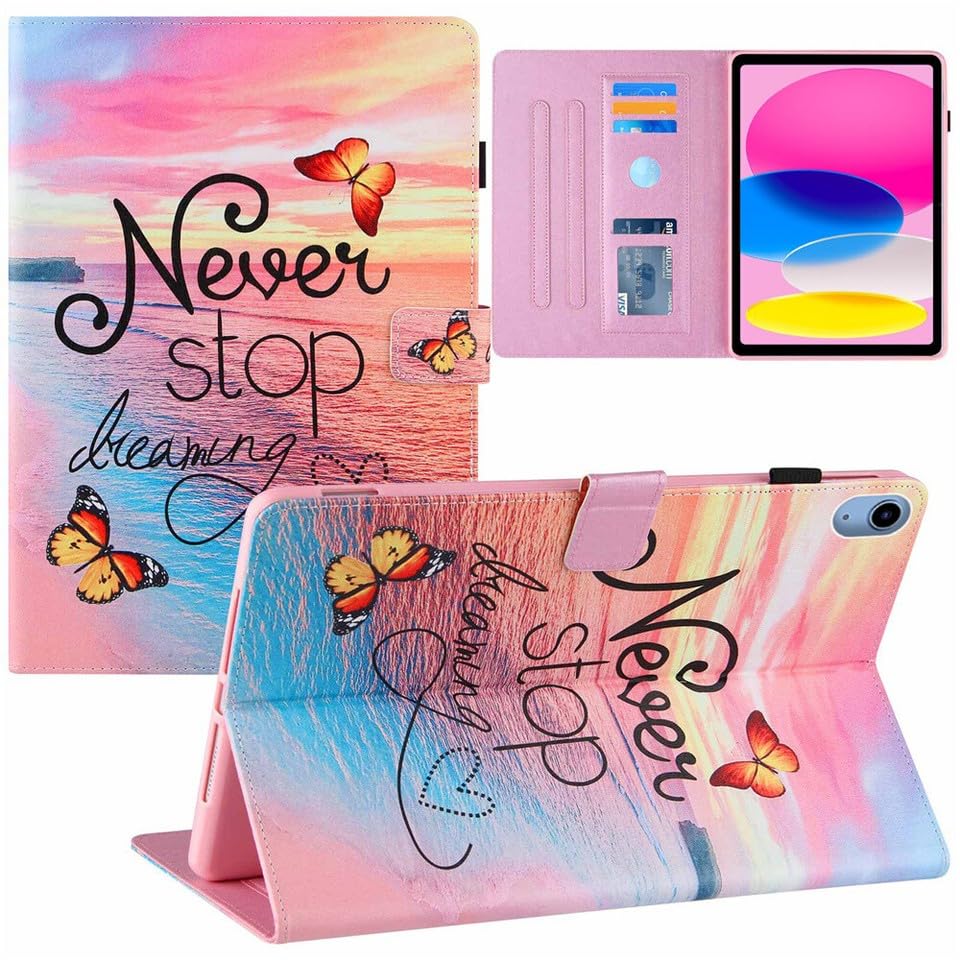 Étui iPad Air 2 en cuir rose mer et papillon : l'accessoire raffiné pour votre tablette Apple