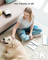 Vista 7 de COCOCAM 2K Indoor Pan/Tilt Security Camera with 5200mAh Battery, WiFi Camera,Wireless for Baby Monitor/Pet/Home Security, AI Recognition, PIR Human