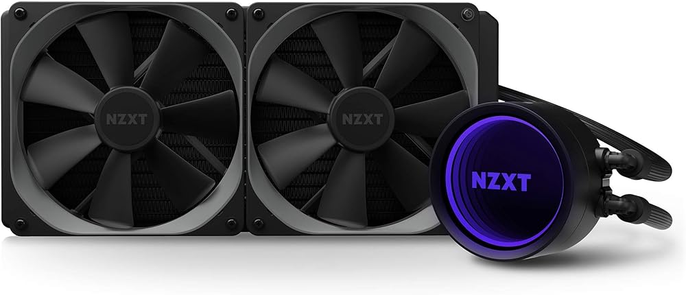 NZXT Kraken X63 280mm - RL-KRX63-01 - AIO RGB CPU Liquid Cooler - Rotating Infinity Mirror Design - Improved Pump - Powered By CAM V4 - View 1