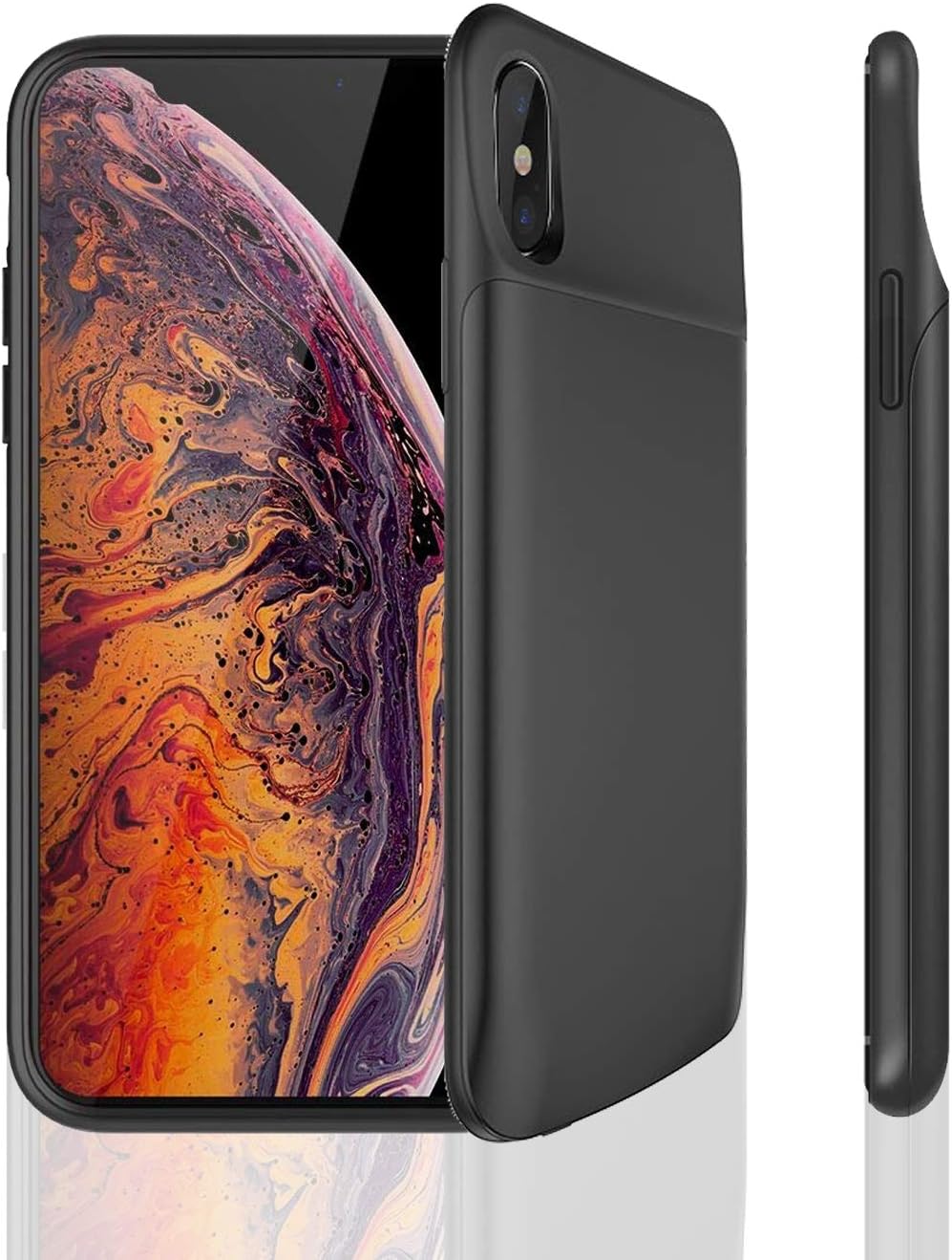 PADITECH Battery Case for iPhone X/XS, 6000 mAh Portable External Rechargeable Power Bank Battery Case for iPhone X/XS (5.8 Inches)