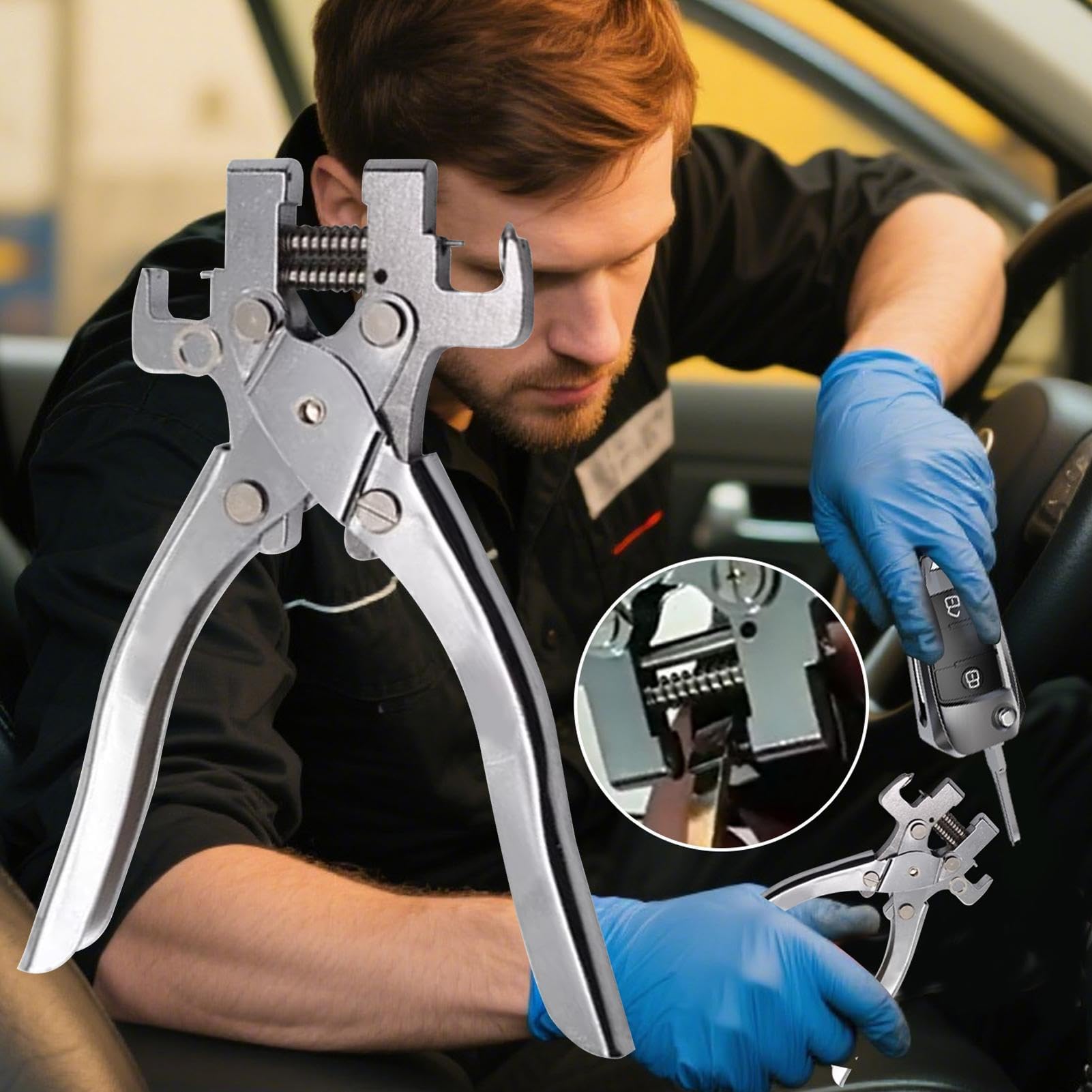 Herramienta Para Extracción De Llaves De Coche | Alicates De Mantenimiento Para Vehículos - Alicates Reutilizables De Acero Inoxidable Para Viajes Taller Garaje Y Hogar
