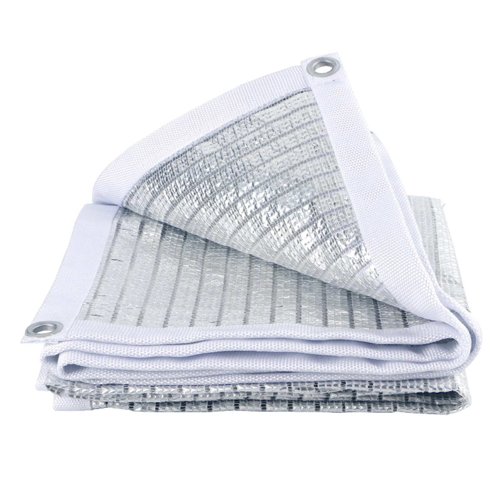 LIGUOYI Lámina De Aluminio Toldo Vela Rectángulo Resistente A La Rotura Toldo Vela Transpirable, 75% De Protección Rayos UV para Patio De Jardín Terraza Camping Multifunción Toldo