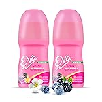 Eva Shine Roll On Deo | No Alcohol No Aluminium| Chemical Free| For Bright Underarms (Wild berries & Tahiti Monoi Oil) | For Women (50ml. pack of 2)
