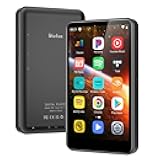 80GB MP3 Player with Bluetooth and WiFi, 4-inch Touch Screen mp3 Players with Bluetooth ， with Spotify, SpotifyKids, Audible, Andora, Amazon Player, MP4&MP3 Player up to 1TB (Black)