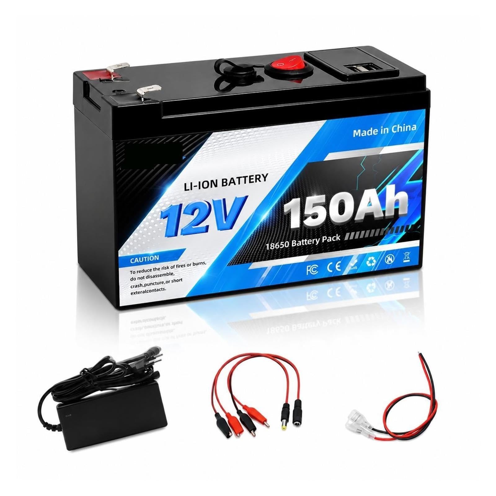 Batteria agli ioni di litio da 12 V 150 Ah ciclo profondo 4000+