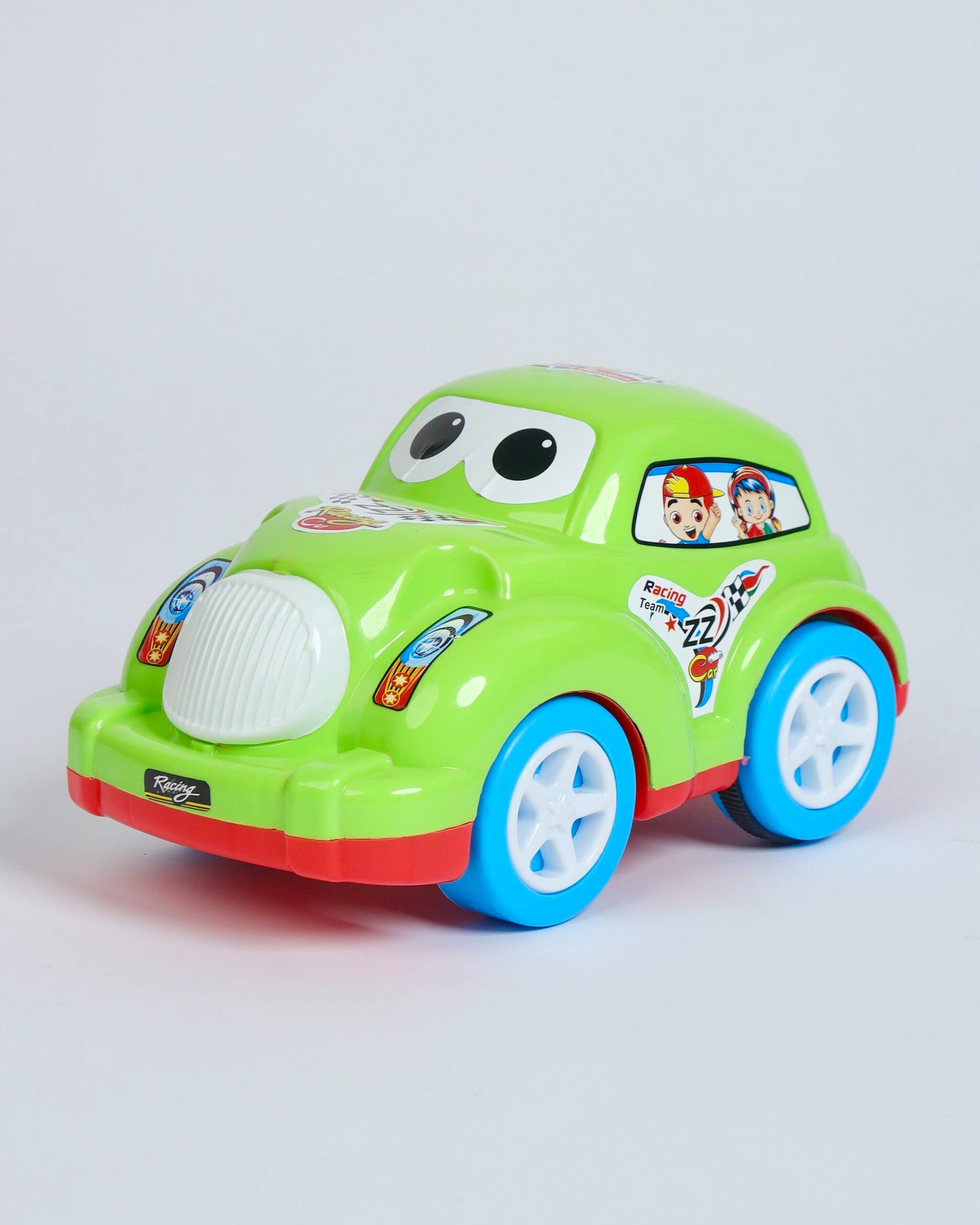 Action CAR, Push and go Crawling Toy Car for Kids & Children, Friction Powered car Toy for 2+ Years Old Boys|Girls (Pack of 1), Multi Color