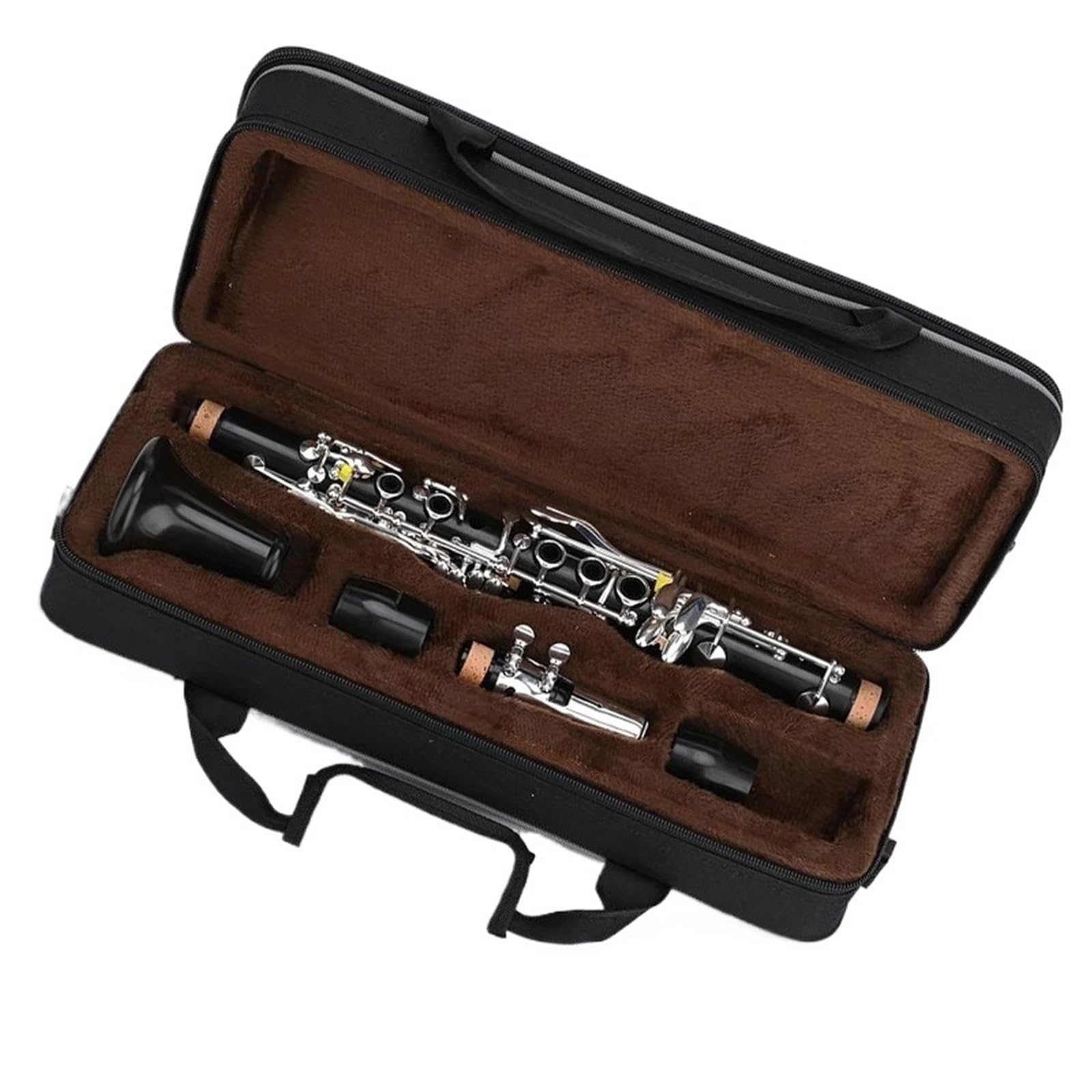 Eb Ebony Klarnet Srebrny Klucz Drewniany Instrument Zestaw Klarnetu