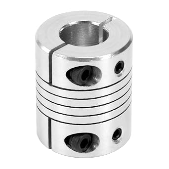Motor Shaft 12 mm to 12 mm Flexible Shaft Couplings Stepper Motor Coupler Spiral Rod Coupling Aluminium Alloy CNC Joint Connector Motor 25 mm Diameter 30 mm Length