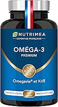 Omega 3 & Antarctic Krill | Patented Omegavie® | Wild Fish Oil | Natural Antioxidant | Cognition & Immune System | Astaxanthin Concentrate | Made in France | Nutrimea
