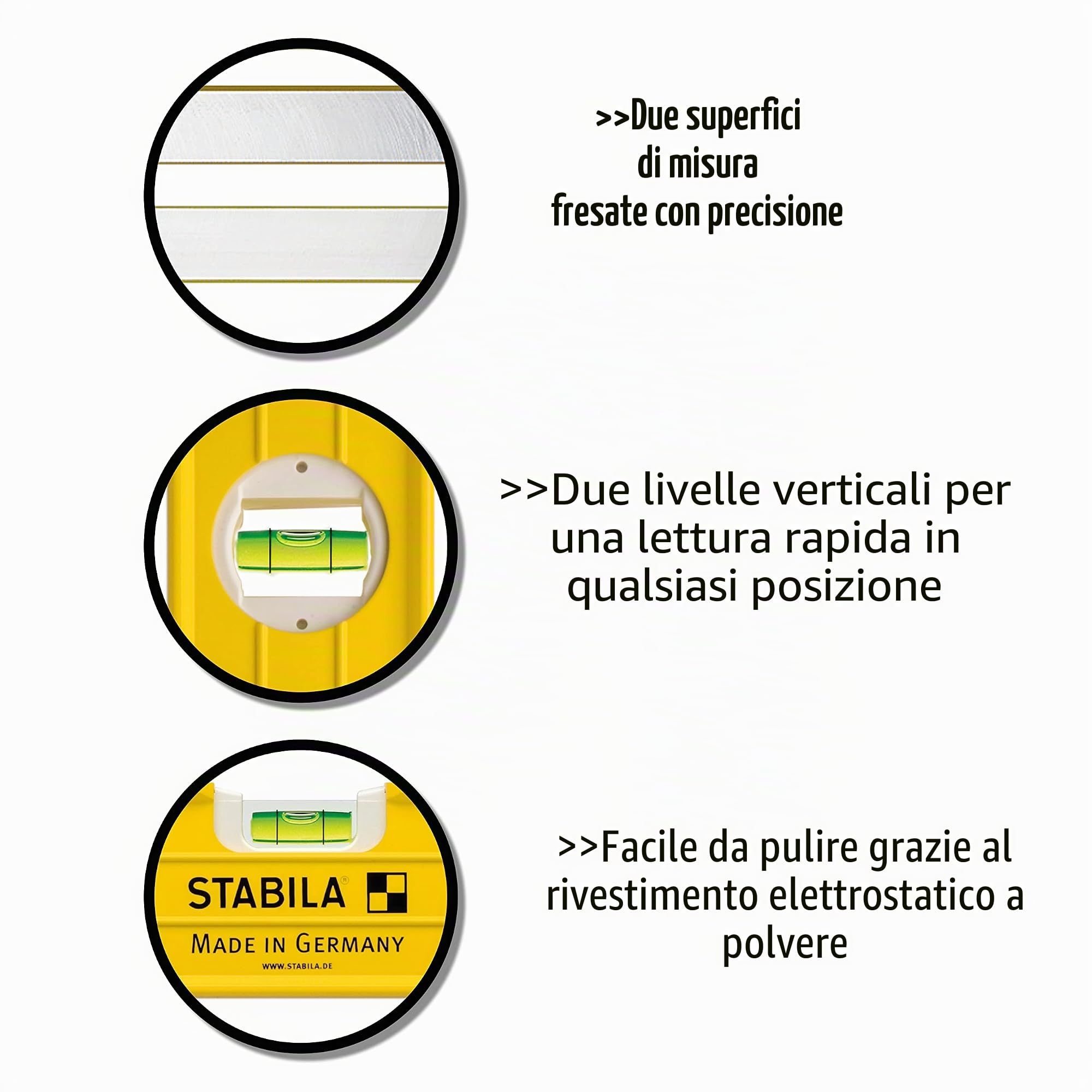 Stabila Nivel 196-2 LED, Multicolor, 120cm