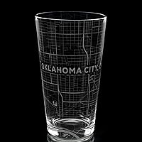 Vista 18 de ALBUQUERQUE NEW MEXICO Engraved City Street Map Beer Pint Glass Perfect Drinking Gift Idea & Unique Decor!