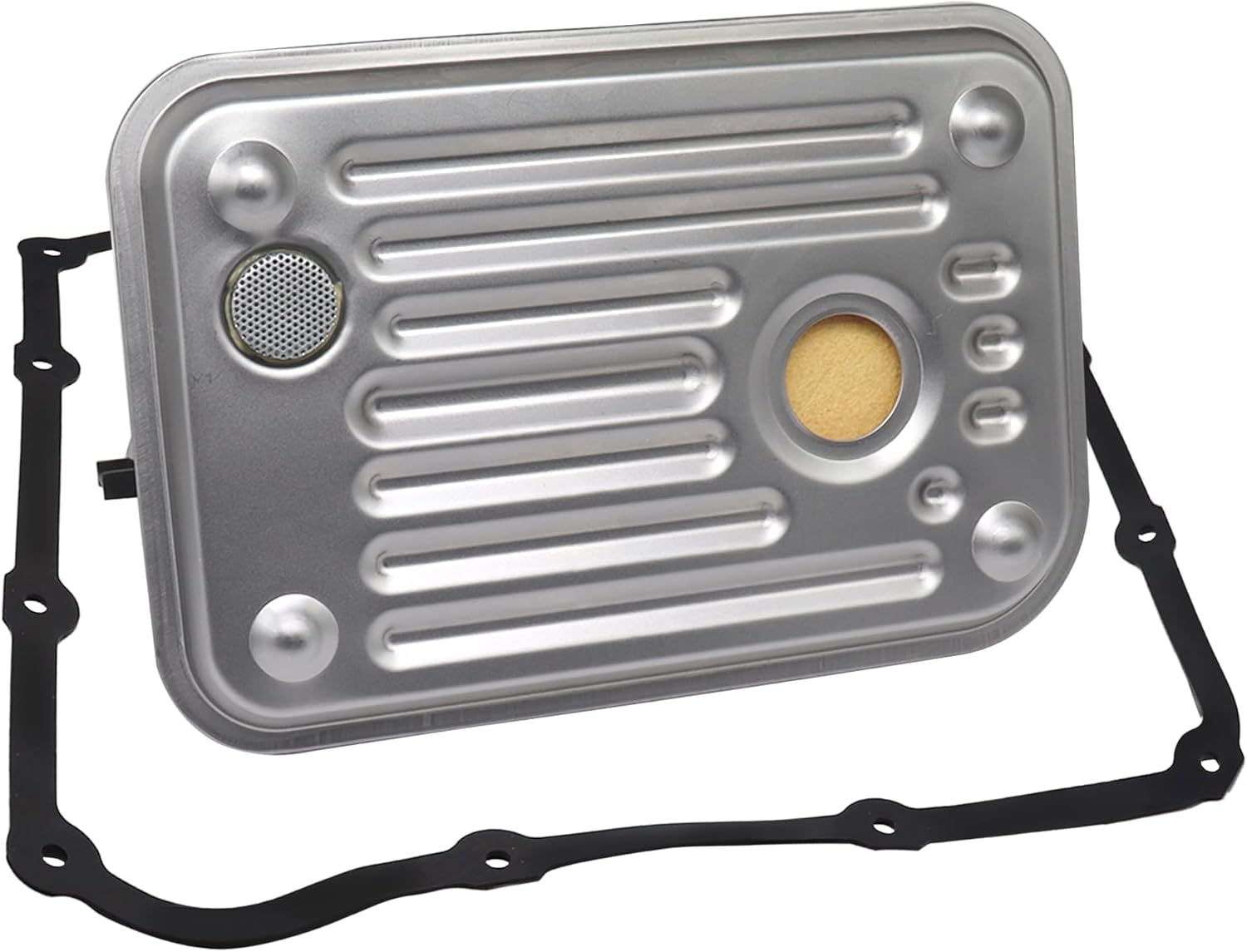 Transmission Filter Kit with Pan Gasket Fit for Chevrolet GMC 6.6L Duramax 2500 3500 for 1000 M74 Transmission with Shallow Pan 2001 2002 2003 2004 2005 2006 2007 2008 2009 2010# 29537965