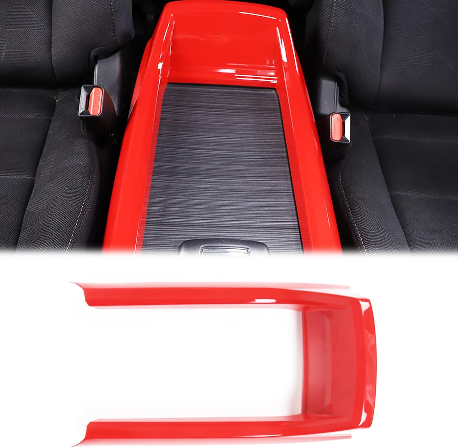 Console Armrest Box Panel Cover Trim Compatible with Honda Pilot 2016-2022/ Ridgeline 2020-2023/ Passport 2019-2023,ABS Organizer Armrest Box Panel Cover Trim