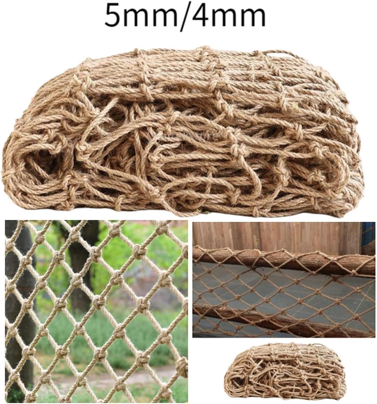 Ropes Net Protective Mesh Protection for Balcony Climb Plant Home(Rope Thickness 5mm)