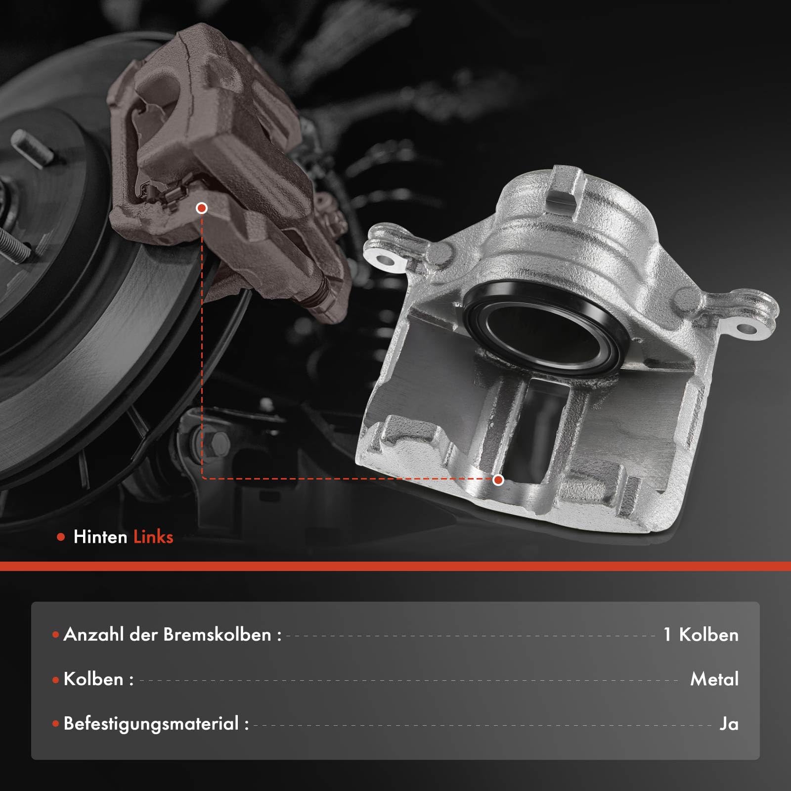 Frankberg Bremsschlauch Vorne Links - Für Hyundai Santa Fé & Kia Sorento