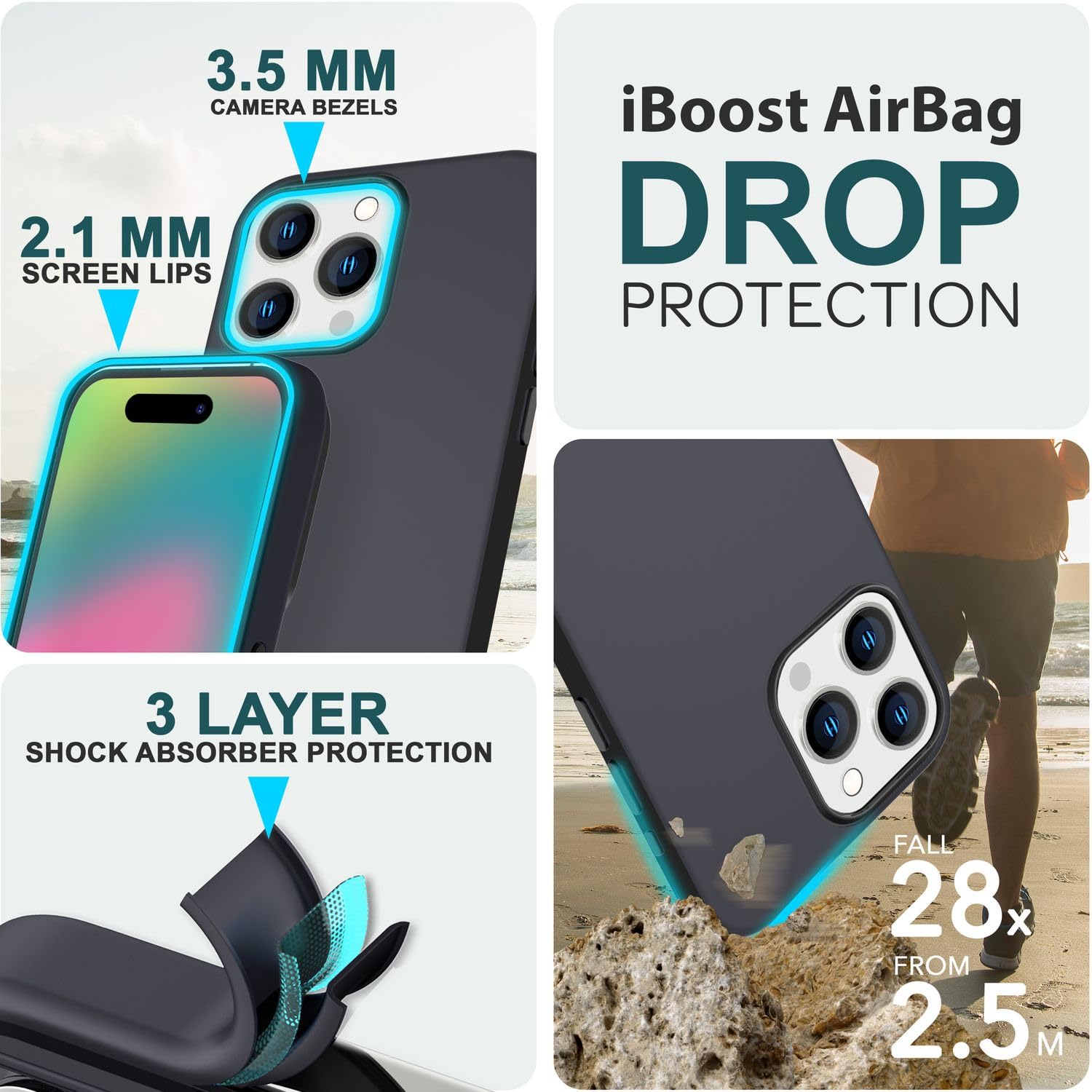 NALIA Set [3-In-1] Cover Magpower Semi-Trasparente Compatibile Con