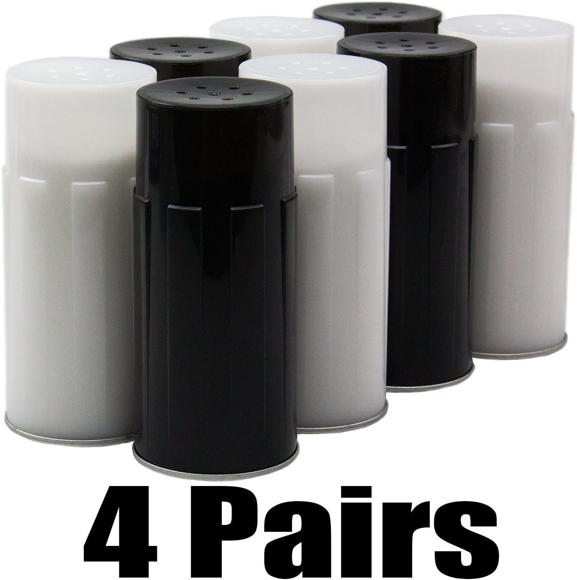 Avant Grub’s Disposable Salt & Pepper Shaker Bulk Pack: 4 Sets. Color-Coded Drop-Safe Bottles. Wholesale Pricing Used by Restaurants. Great for Weddings, Parties, Events, Celebrations & Galas.