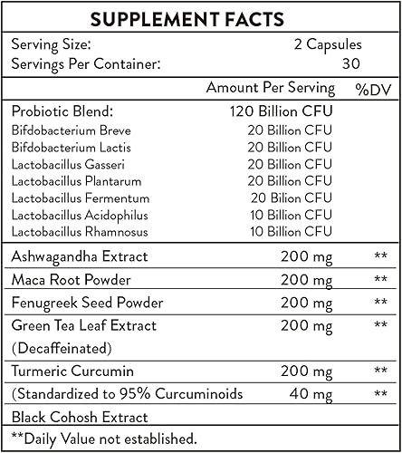 Miniatura 9 de Probióticos vaginales para mujeres, equilibrio de pH y salud vaginal con 70 mil millones de UFC y prebióticos - Apoya el control de olores, tracto