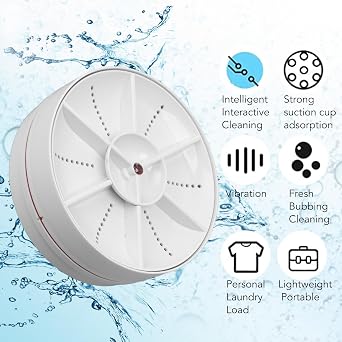Gazaar Portable Countertop Dishwashers Mini Dishwasher 18W 8.5V 2A 2000mah Automatic Shut Off USB Compact Mini Dishwasher, Portable Countertop Apartment Dishwasher