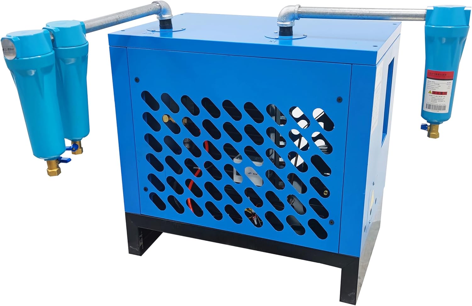 35CFM Refrigerated Air Dryer for Air Compressor (7.5HP) High-Efficiency Compressed Air Dryer System with Water Oil Separation Freeze-Type Cooling Auto Drain 220V 600W