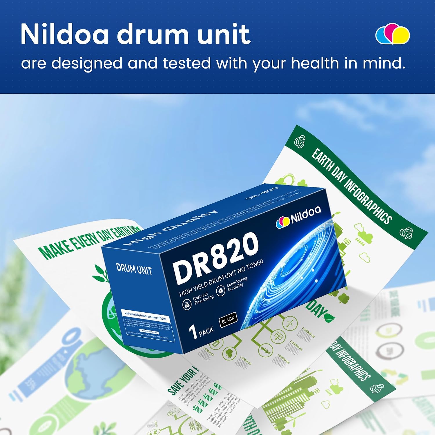 DR820 DR-820 Drum Unit [Not Toner] Replacement for Brother DR-820 DR820 MFC-L5900DW HL-L6200DW MFC-L5800DW HL-L5200DWT Printer, 1Pack