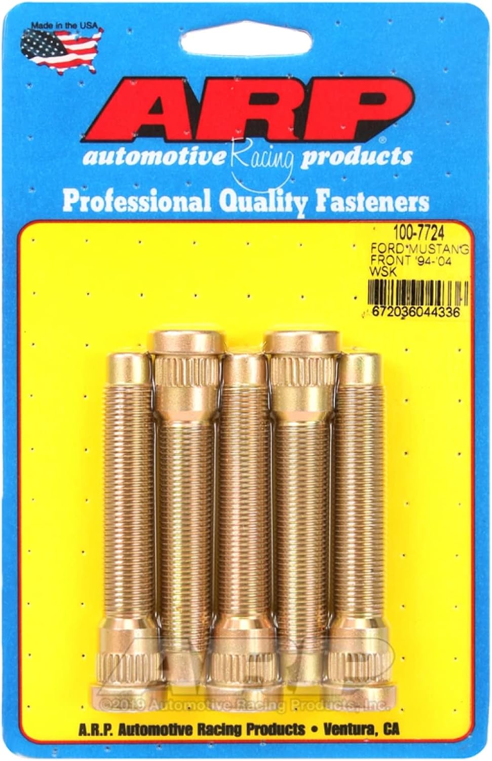 ARP 100-7724 Wheel Stud Kit (Ford Mustang 94-04 Front Wheel Stud)