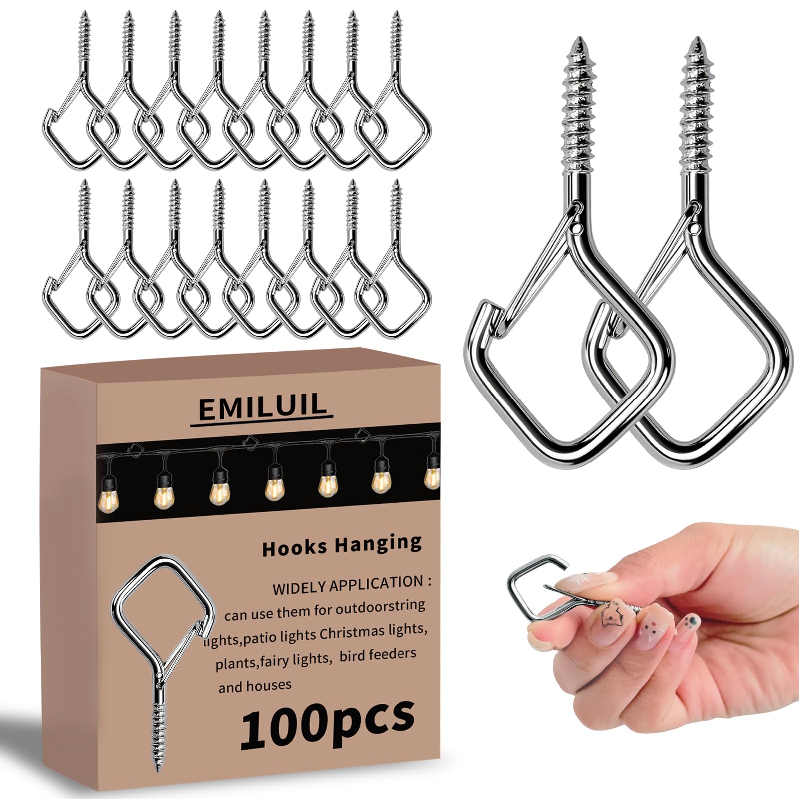 Small Screw-In Hooks - 30 Pack -22 Small Screw-In Hooks - 30 Pack -22