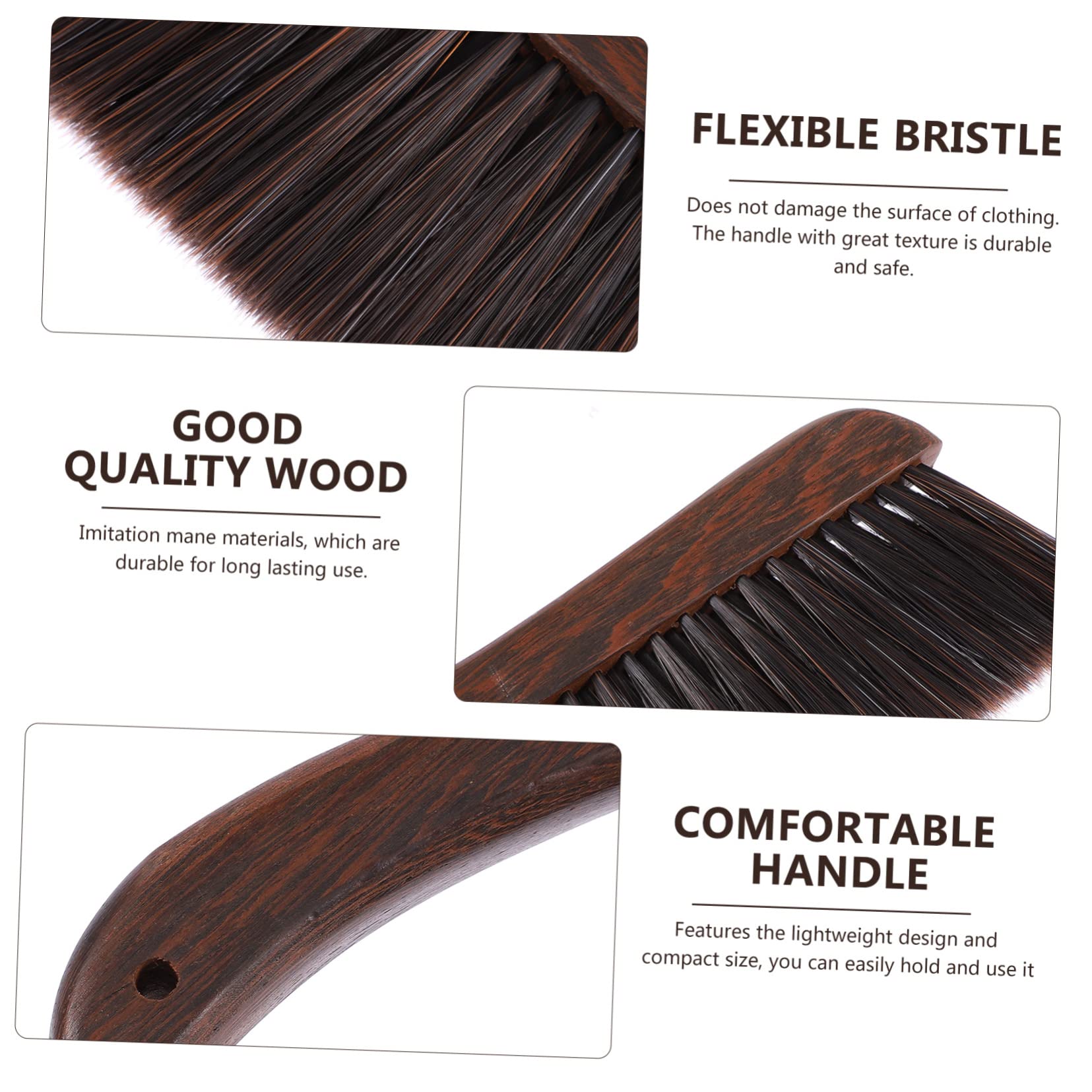 GOOHOCHY Home Sweeping Brush Soft Bristle Dust Removal Brush for Bed and Clothes