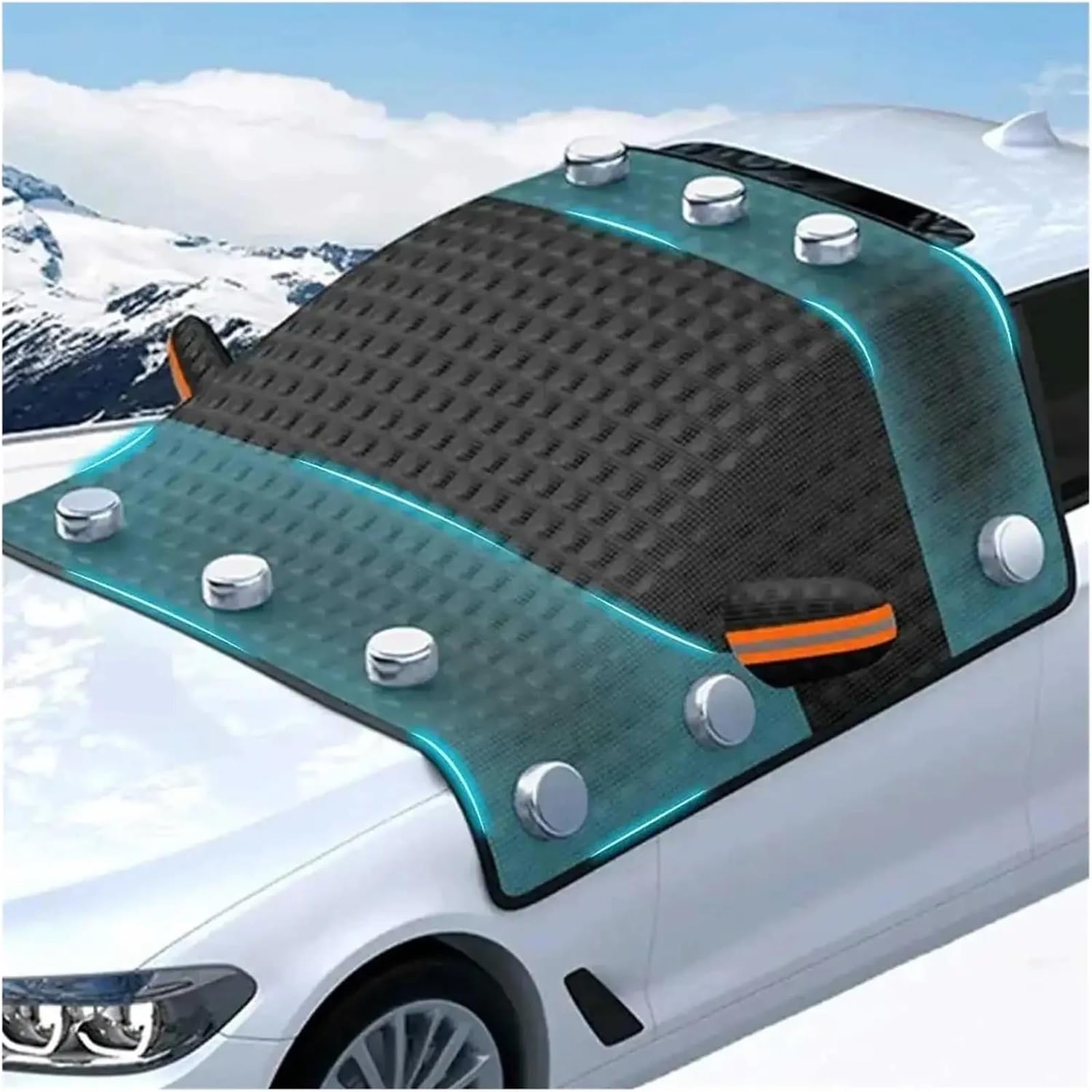 Copri Parabrezza Auto Inverno Copertura Universale per Parabrezza per Auto, Protezione Invernale addensata per Neve e Sole, Adatta per la Maggior Parte dei Veicoli