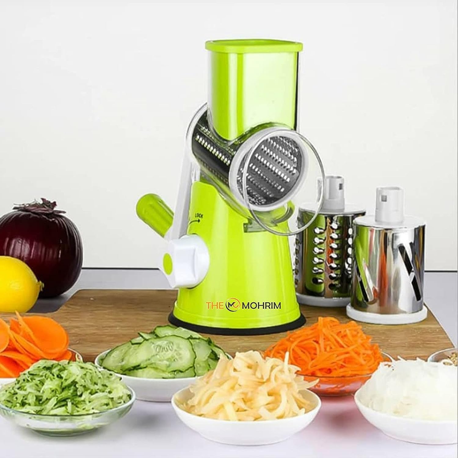 The Mohrim Food Chopper Kitchen Tools-3 in 1 Hand Manual Vegetable & Fruit Slicer
