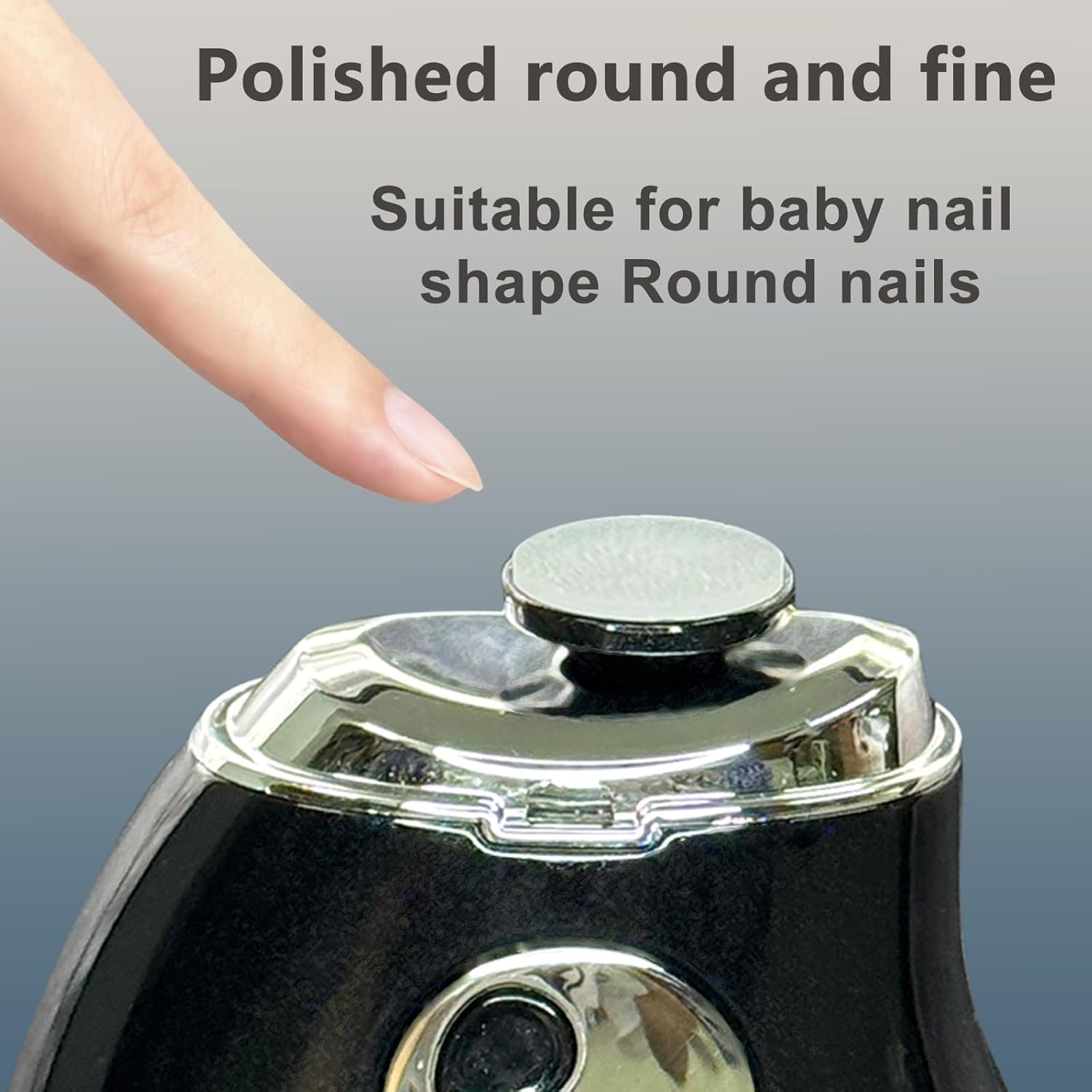 Electric Nail Clippers for Seniors, Women & Adults, 3-Speed LED Automatic Fingernail Trimmer with Storage, Safe Baby Nail Care Grinder/Polisher – for Fingernails Only (Black)