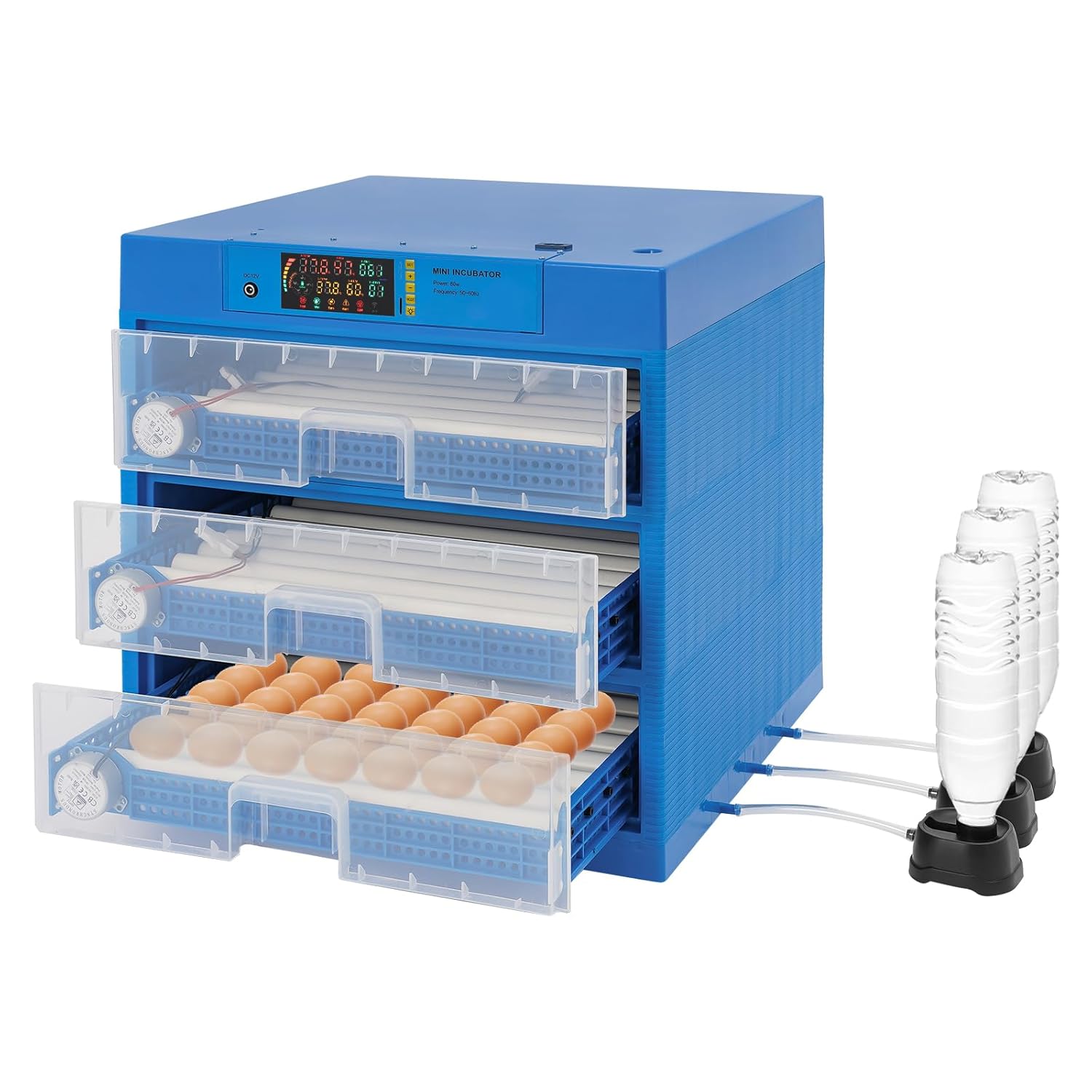 180 Egg Incubator, Poultry Incubator Cabinet with 32-210.2℉ Temperature Adjustable & Dual Power Supply Mode, Heating Cooling Egg Hatcher Turning, Commercial Incubators for Hatching Chicks Ducks Goose