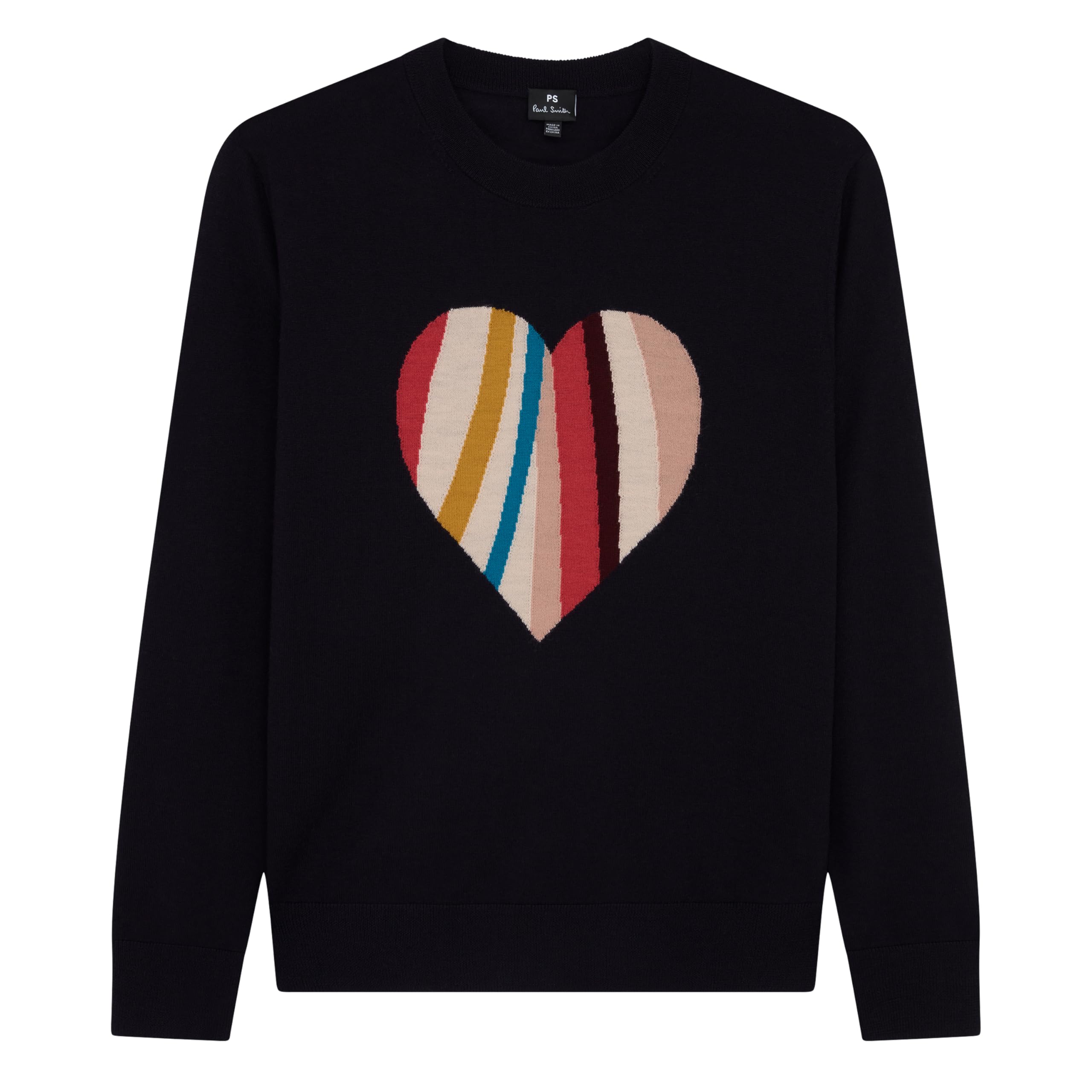 Paul Smith Ps Womens Knit Heart Crew Neck Sweater