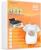 TRILINK DTF Transfer Film Paper A4 (8.5 x 11) - 20 Sheets Premium PET Direct to Film Transfer Paper for Sublimation - Works on Cotton, Polyester, and More Fabrics - Ideal for T-Shirts Printing