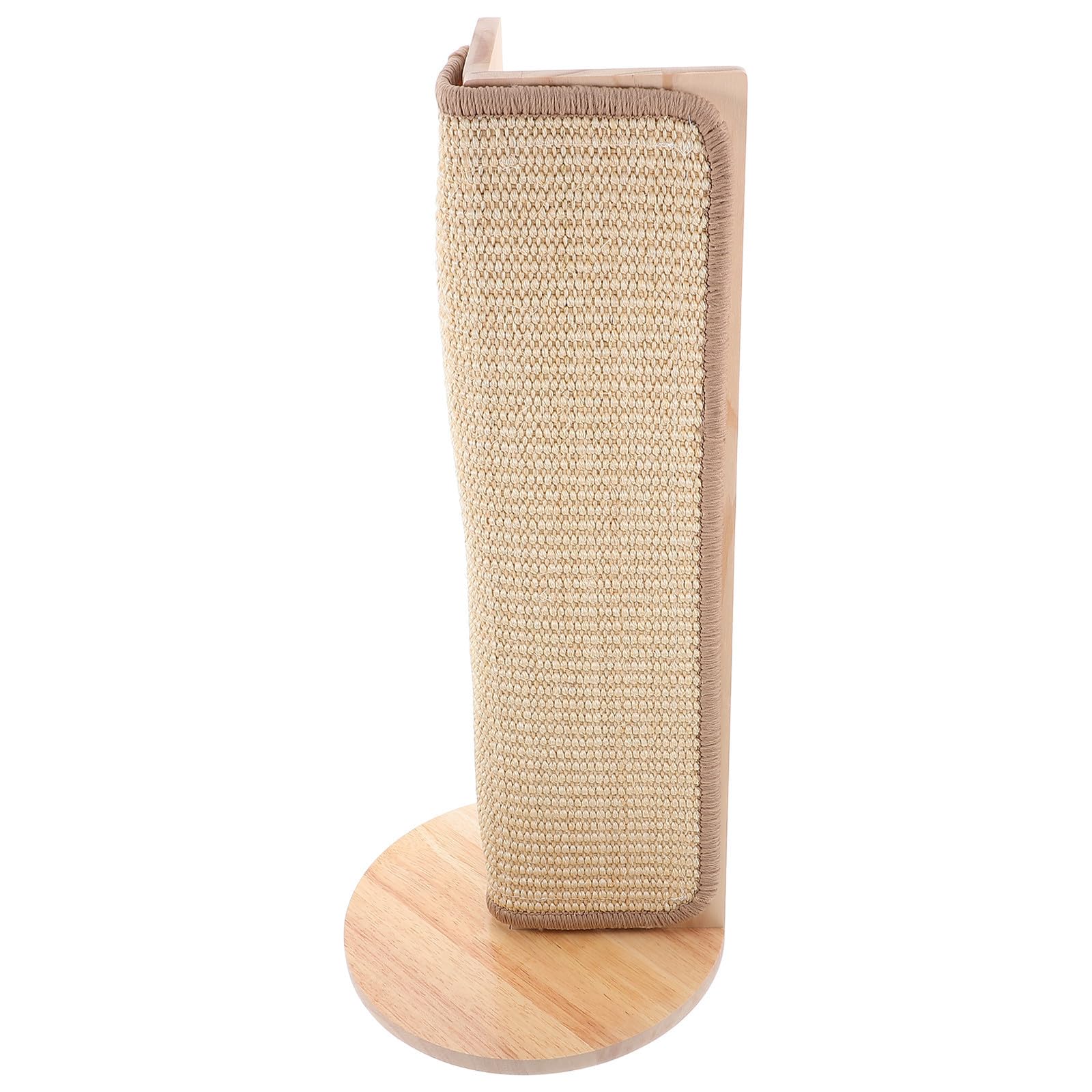 Angoily Protector de Esquinas para Gatos de Madera y Sisal Natural, Alfombrilla Resistente para Evitar Arañazos en Muebles y Decoración del Hogar
