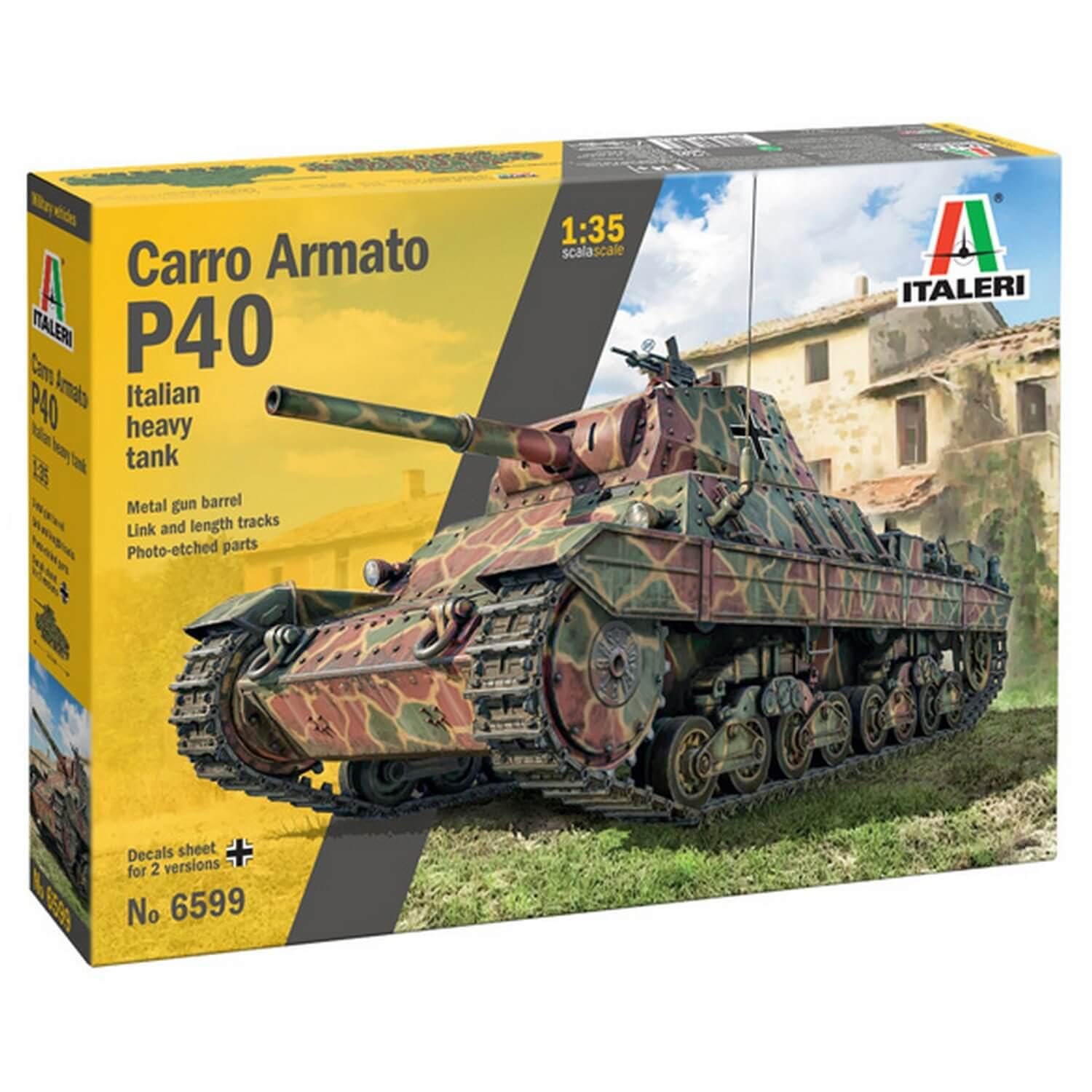 Amazon | イタレリ 6599 タンク P40 スケール 1:35 モデルキット